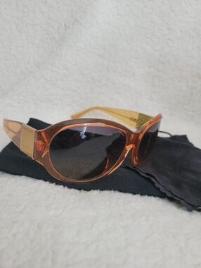 Chanel Amber Frame Women Sunglass with Gold Accents